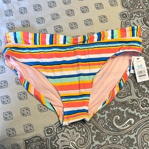 TIME & TRU Multi Striped Bikini Bottom